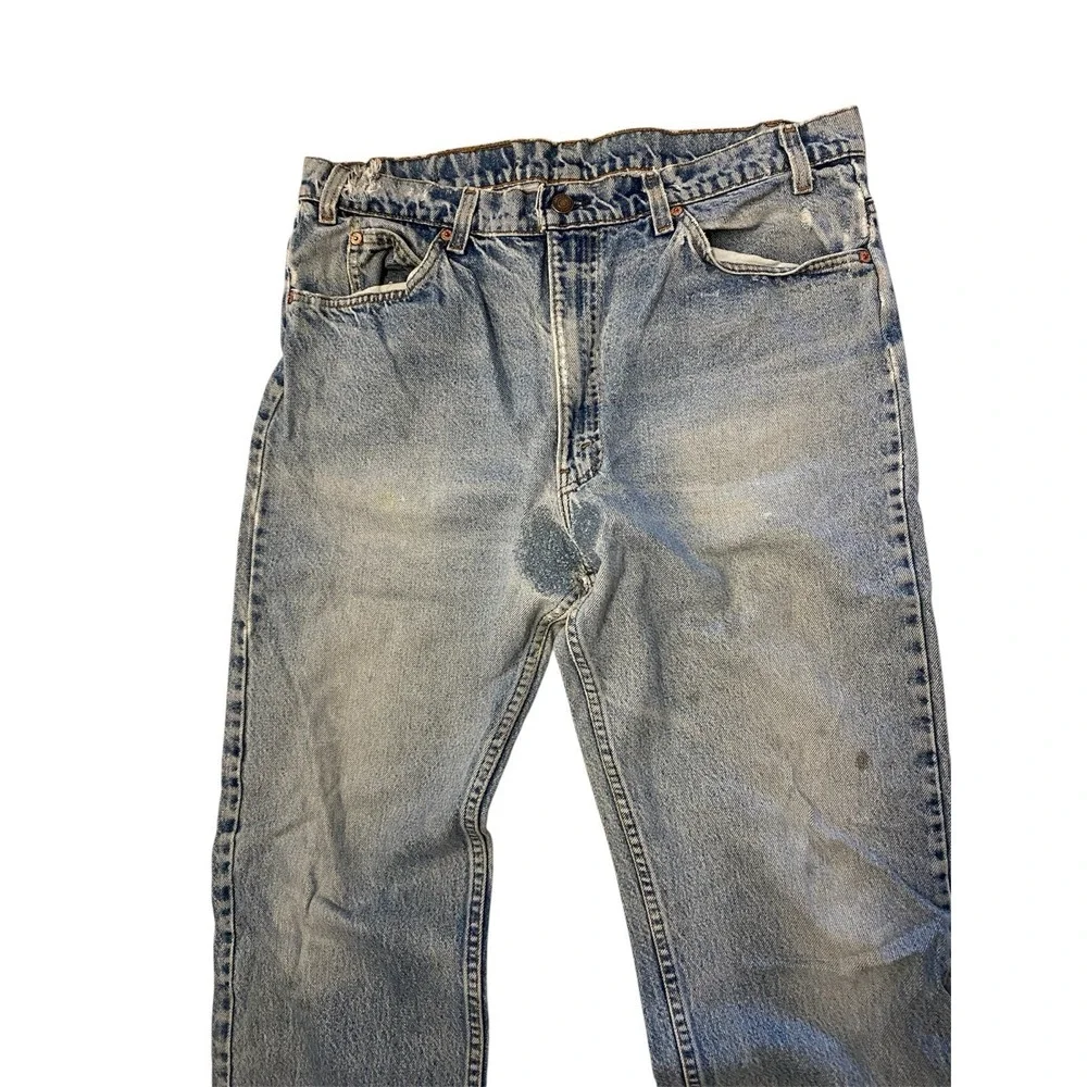 Vintage Levi Strauss 505 Orange Tab Thrashed Repaired Levi's Jeans‎ Made in USA